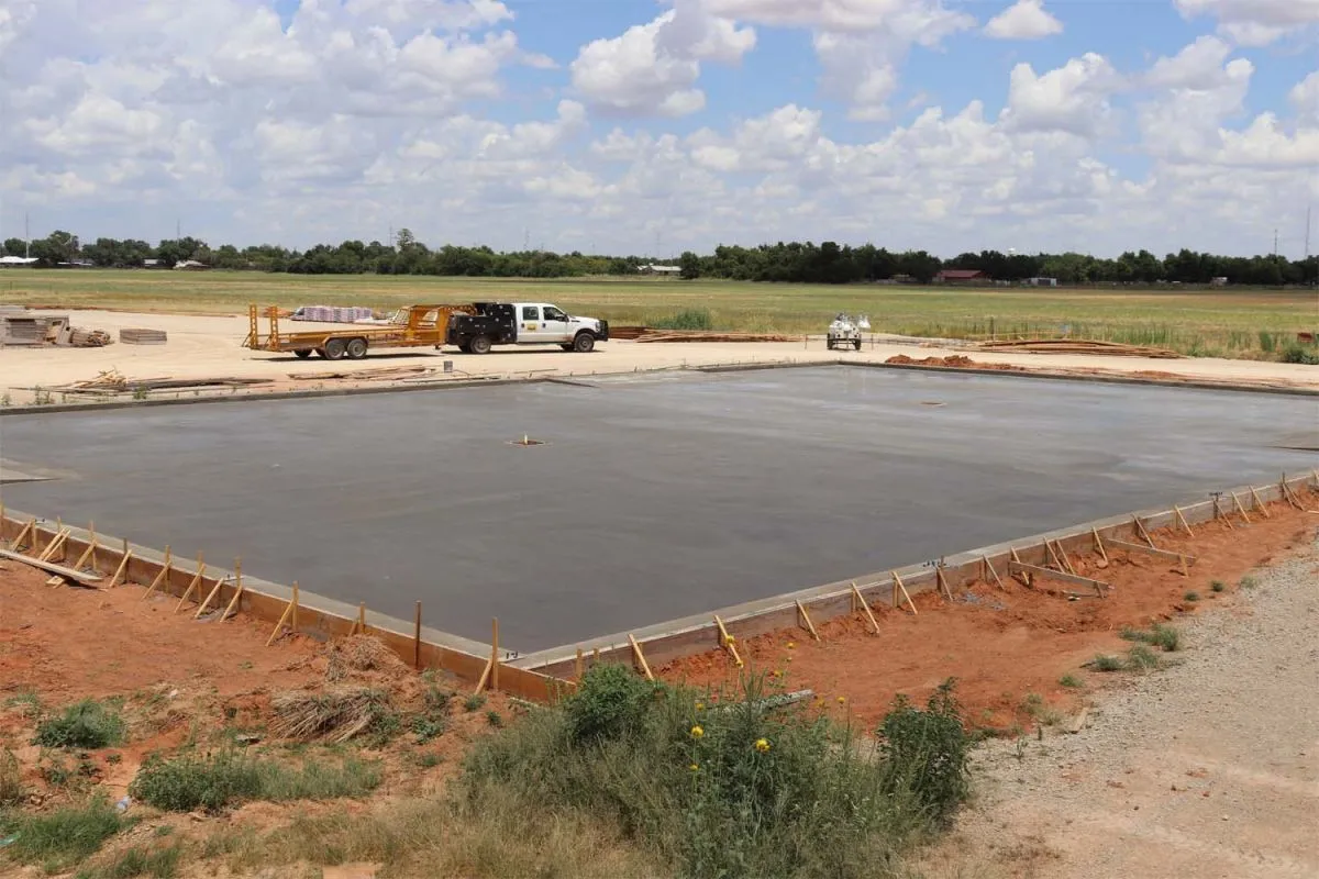 Concrete foundations and slabs